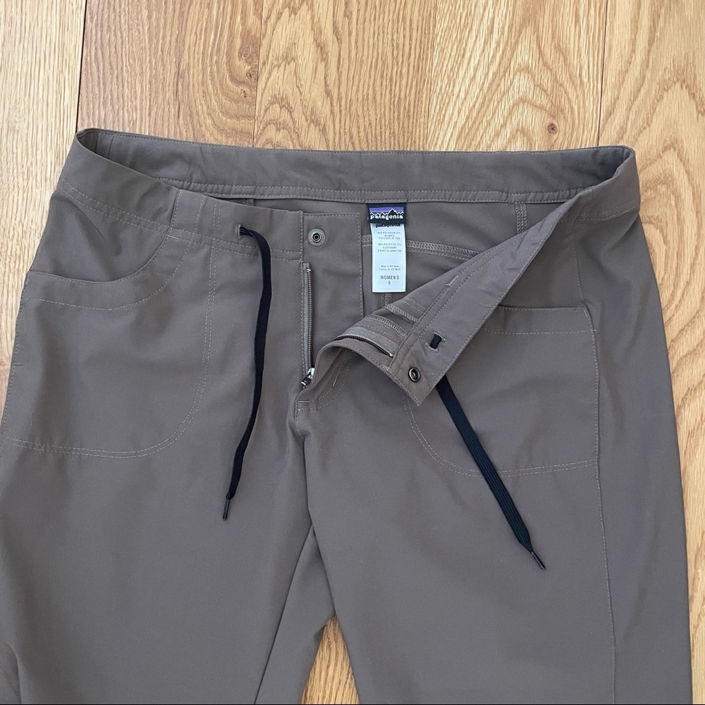 ❤️SOLD❤️ PATAGONIA ATHLETIC HIKING CAPRIS BROWN SZ 6 - Picture 3 of 7